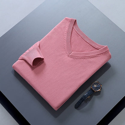 Cosy Sweater for Men | V Neck Autumn Layering