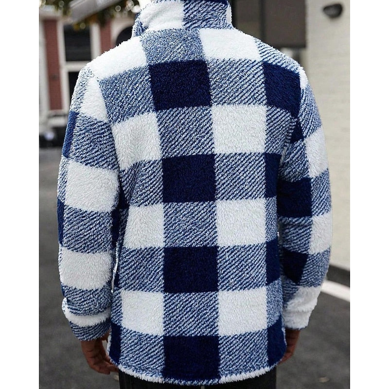 Plaid Winter Jacket for Men | Autumn Layering