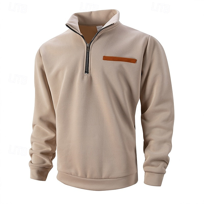 Oversized Sweater for Men | Half Zip Cosy Winter Style