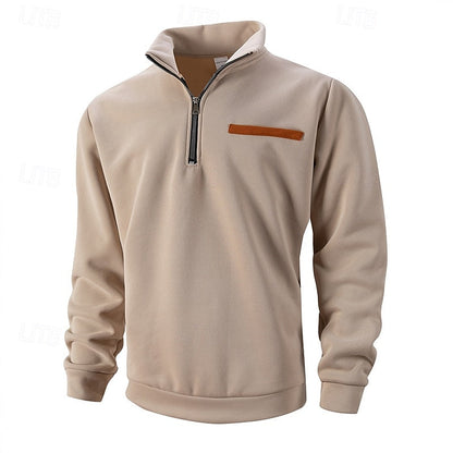 Oversized Sweater for Men | Half Zip Cosy Winter Style