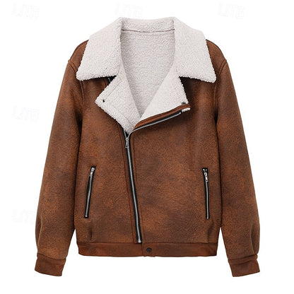 Fleece Lined Winter Jacket for Men | Oversized Full Zip Autumn Layering
