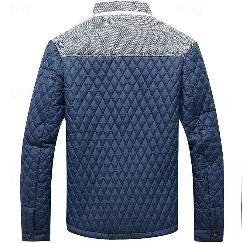Lightweight Quilted Jacket for Men | Button Front Cold Weather Ready