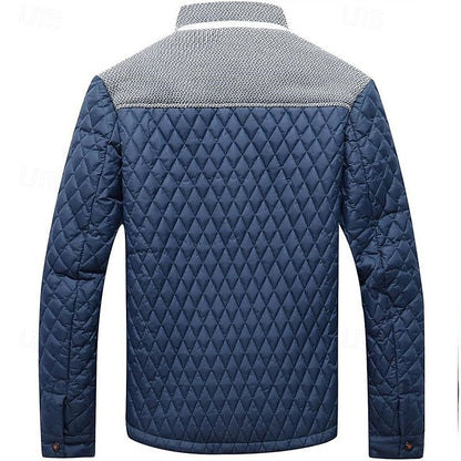 Lightweight Quilted Jacket for Men | Button Front Cold Weather Ready