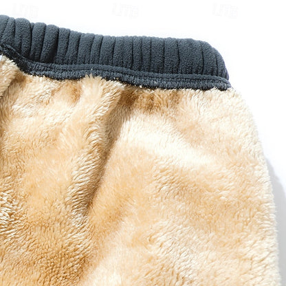 Oversized Joggers for Men | Side Zip Drawstring Cosy Winter Style