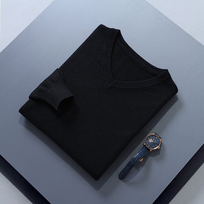 Cosy Sweater for Men | V Neck Autumn Layering