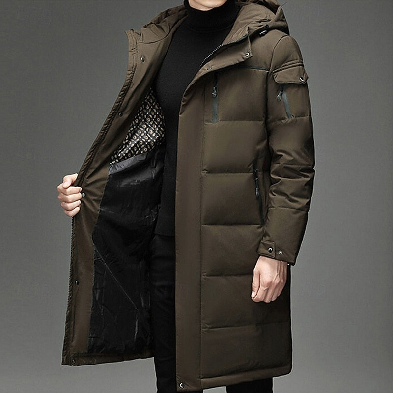 Hooded Puffer Jacket for Men | Insulated Cold Weather Ready