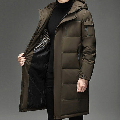 Hooded Puffer Jacket for Men | Insulated Cold Weather Ready