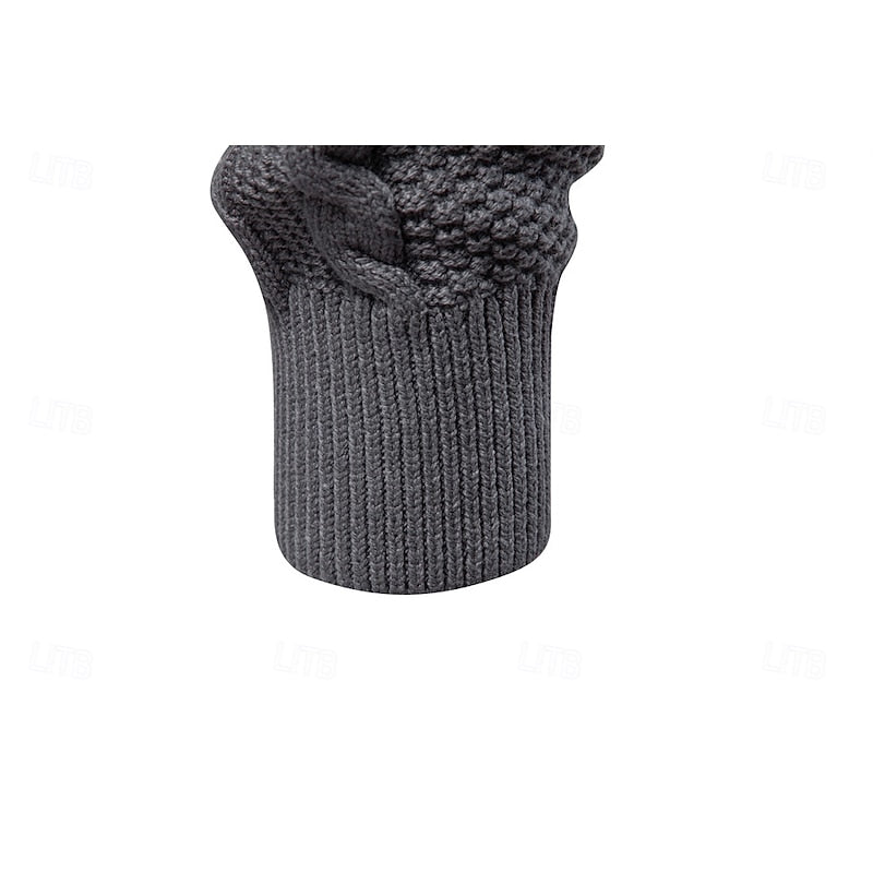 Insulated Cardigan for Men | Side Zip Funnel Neck Cosy Winter Style