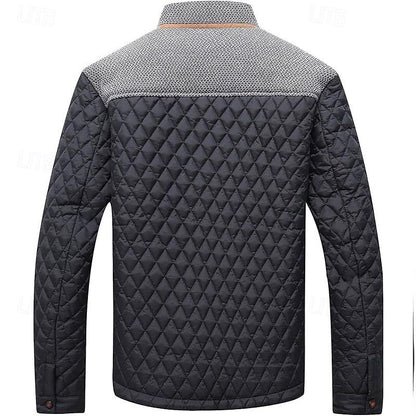 Lightweight Quilted Jacket for Men | Button Front Cold Weather Ready