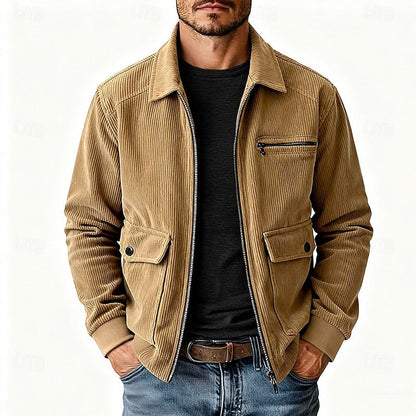 Cosy Winter Jacket for Women | Ribbed Lapel Collar Cold Weather Ready