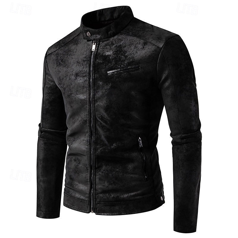 Classic Winter Jacket for Men | Side Zip Funnel Neck Cold Weather Ready