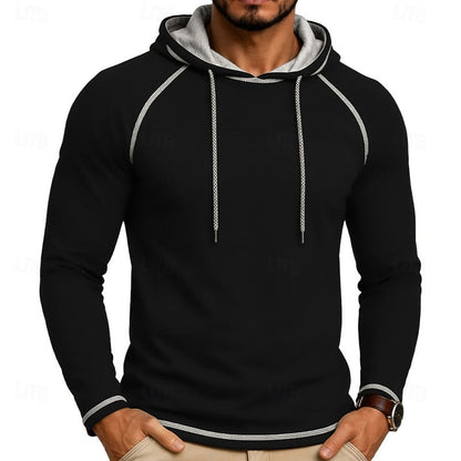Hooded Hoodie for Men | Drawstring Cold Weather Ready