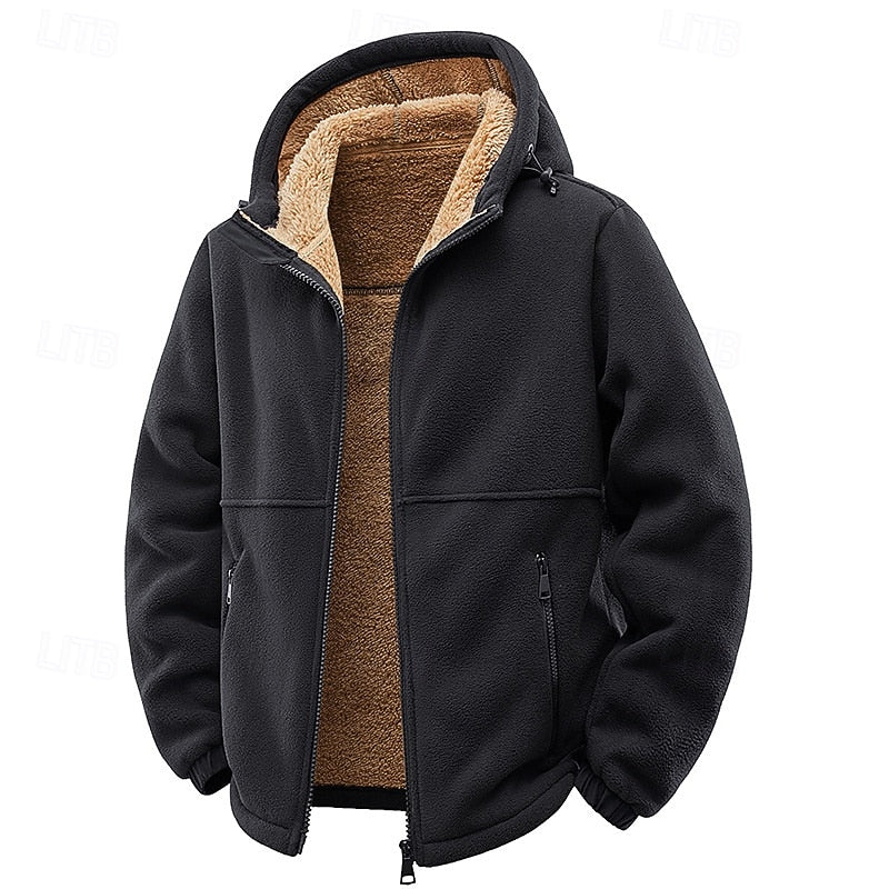 Fleece Lined Winter Jacket for Women | Hooded Full Zip Autumn Layering