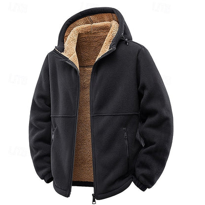 Fleece Lined Winter Jacket for Women | Hooded Full Zip Autumn Layering