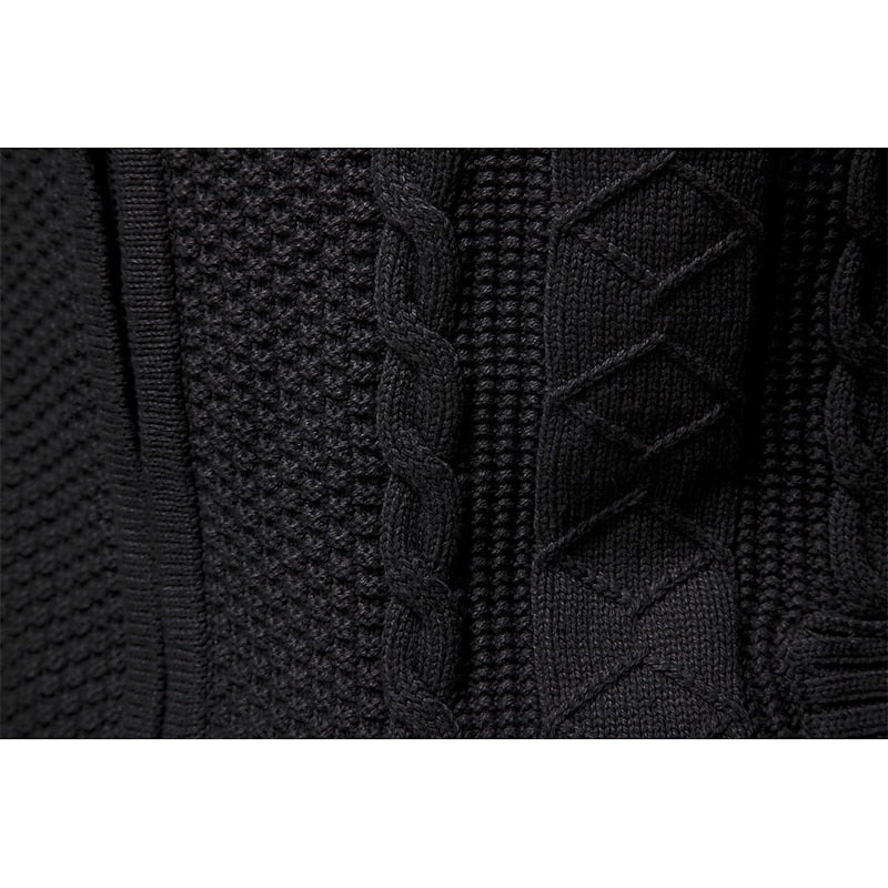 Insulated Cardigan for Men | Side Zip Funnel Neck Cosy Winter Style