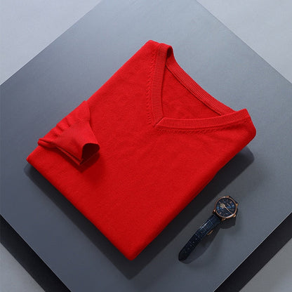Cosy Sweater for Men | V Neck Autumn Layering