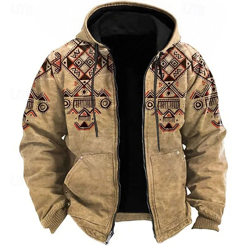 Fleece Lined Winter Jacket for Men | Hooded Oversized Cold Weather Ready