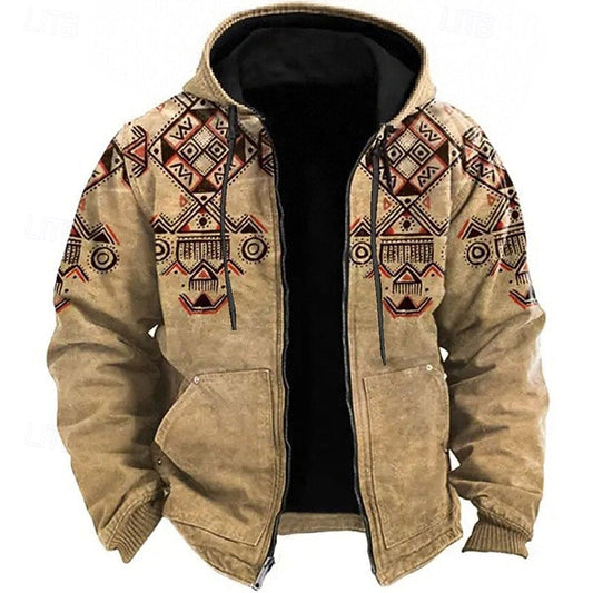Fleece Lined Winter Jacket for Men | Hooded Oversized Cold Weather Ready