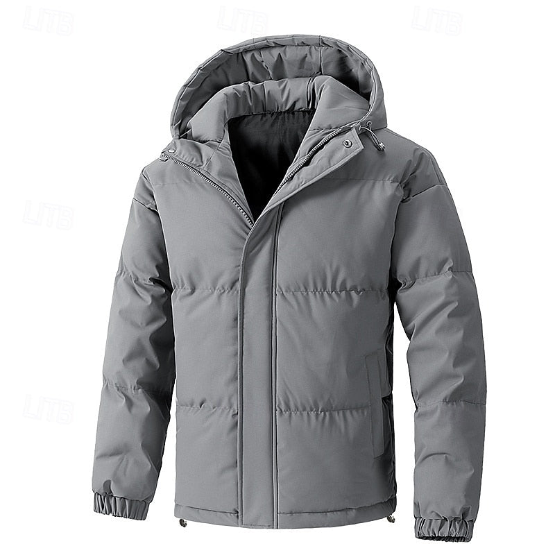 Hooded Puffer Jacket for Men | Insulated Winter Outerwear