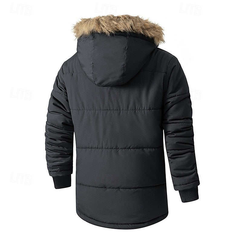 Hooded Puffer Jacket for Women | Fleece Lined Full Zip Autumn Layering