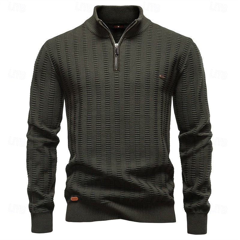 Half Zip Sweater for Men | Insulated Cosy Winter Style