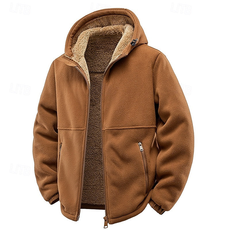 Fleece Lined Winter Jacket for Women | Hooded Full Zip Autumn Layering