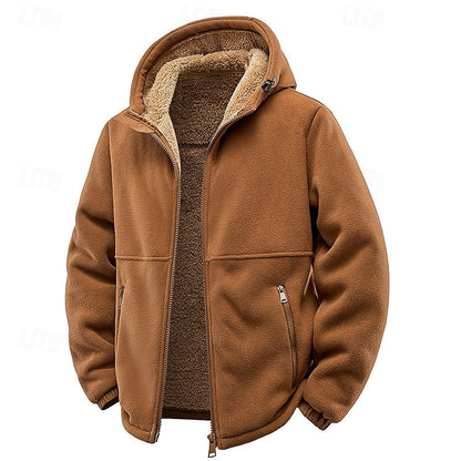 Fleece Lined Winter Jacket for Women | Hooded Full Zip Autumn Layering