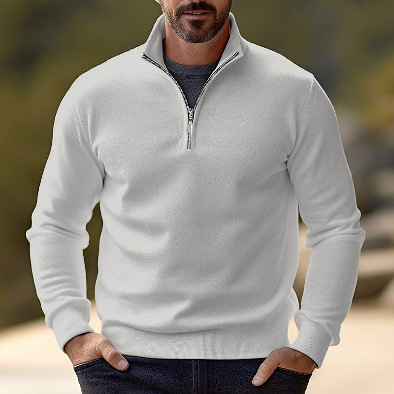 Half Zip Sweater for Women | Ribbed Funnel Neck Fall & Winter 2026