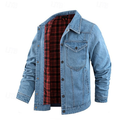 Plaid Winter Jacket for Women | Button Front Autumn Layering