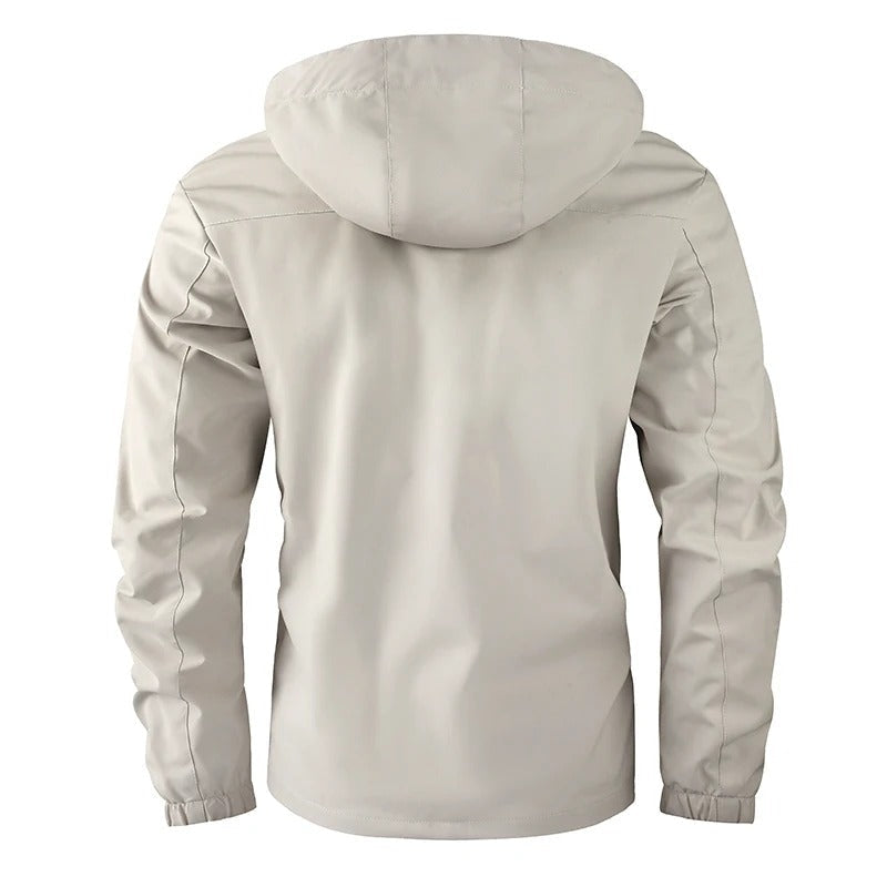 Hooded Winter Jacket for Men | Side Zip Drawstring Cold Weather Ready