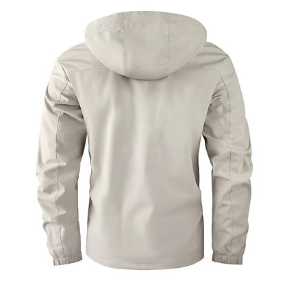 Hooded Winter Jacket for Men | Side Zip Drawstring Cold Weather Ready