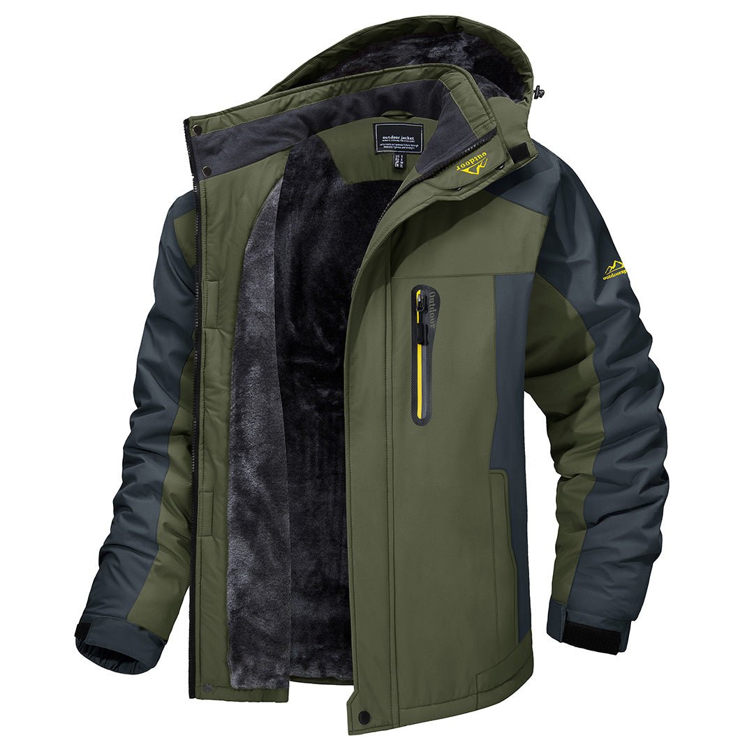 Hooded Winter Jacket for Men | Side Zip Autumn Layering