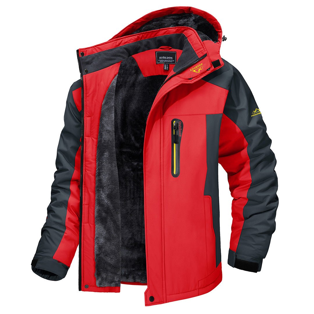 Hooded Winter Jacket for Men | Side Zip Autumn Layering
