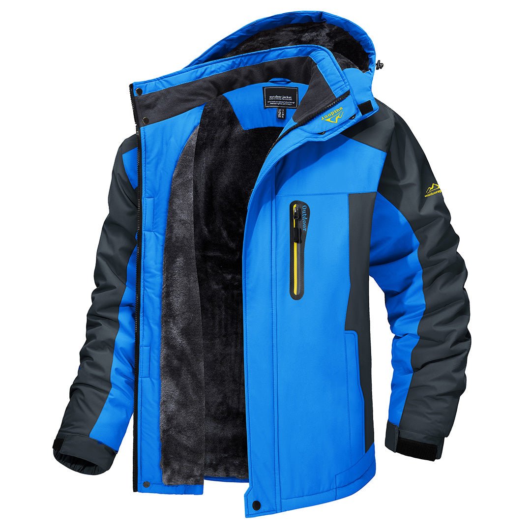 Hooded Winter Jacket for Men | Side Zip Autumn Layering