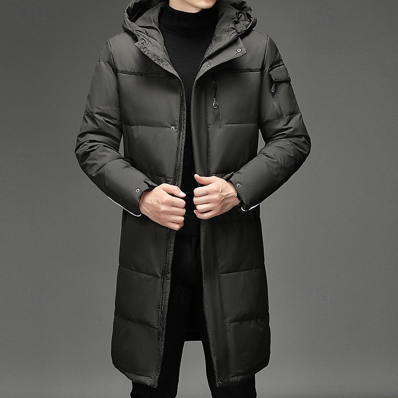 Hooded Puffer Jacket for Men | Insulated Cold Weather Ready