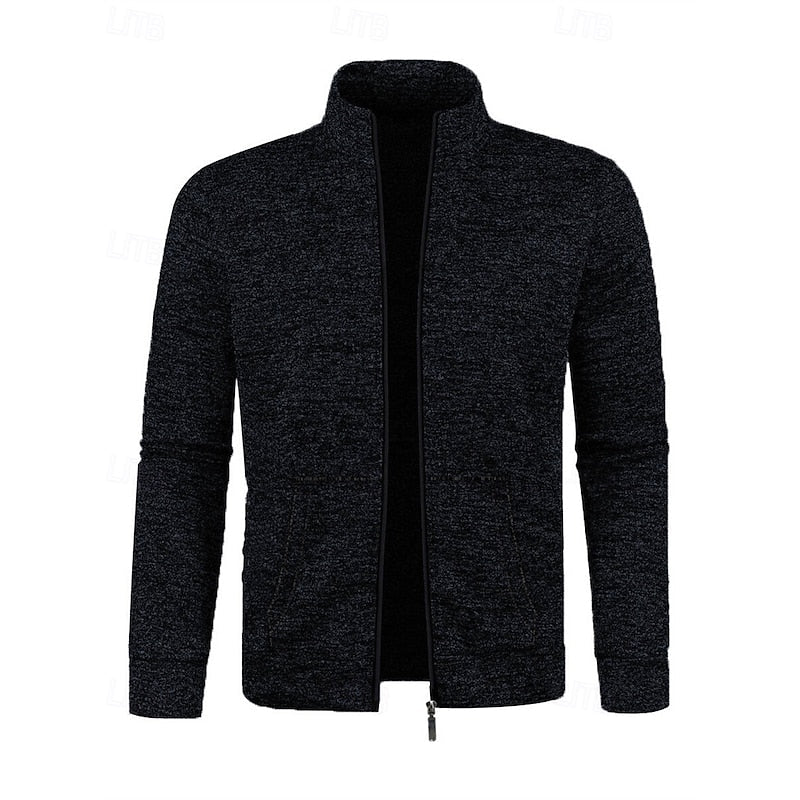 Warm Winter Jacket for Men | Funnel Neck Full Zip Cold Weather Ready