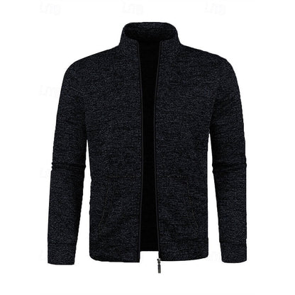 Warm Winter Jacket for Men | Funnel Neck Full Zip Cold Weather Ready