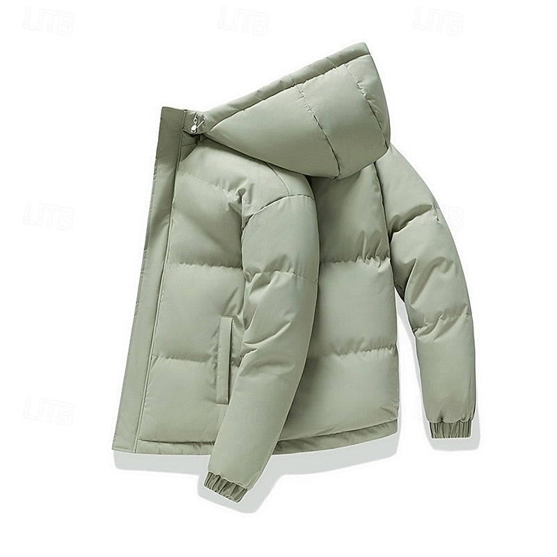 Hooded Puffer Jacket for Men | Insulated Winter Outerwear