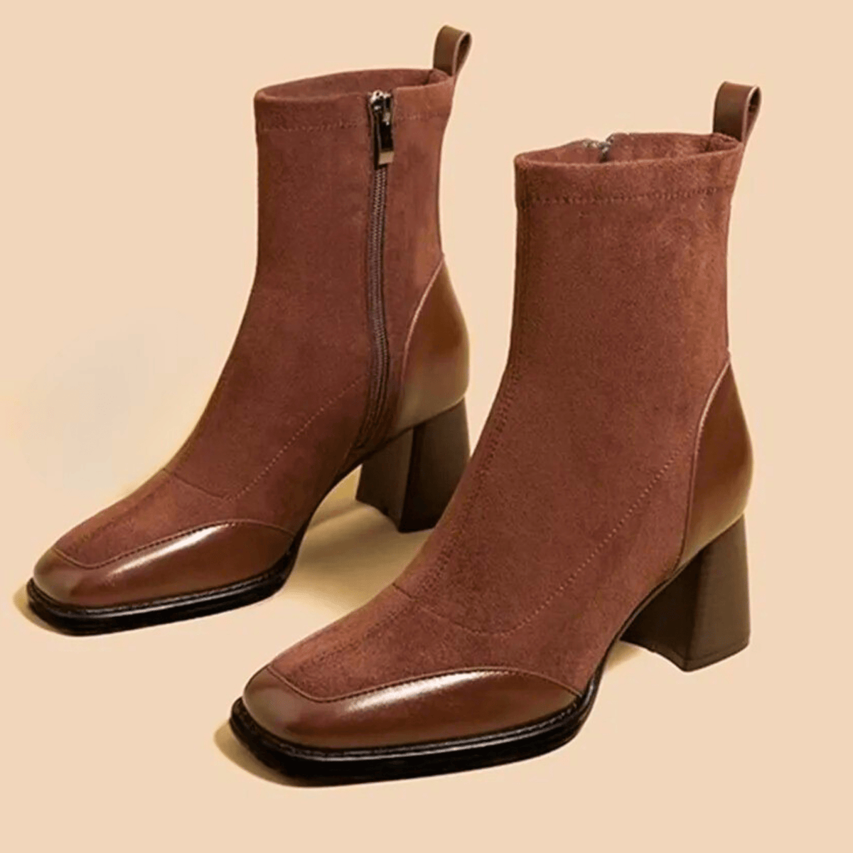 Block Heel Ankle Boots for Women | Side Zip Round Toe Fall & Winter 2026
