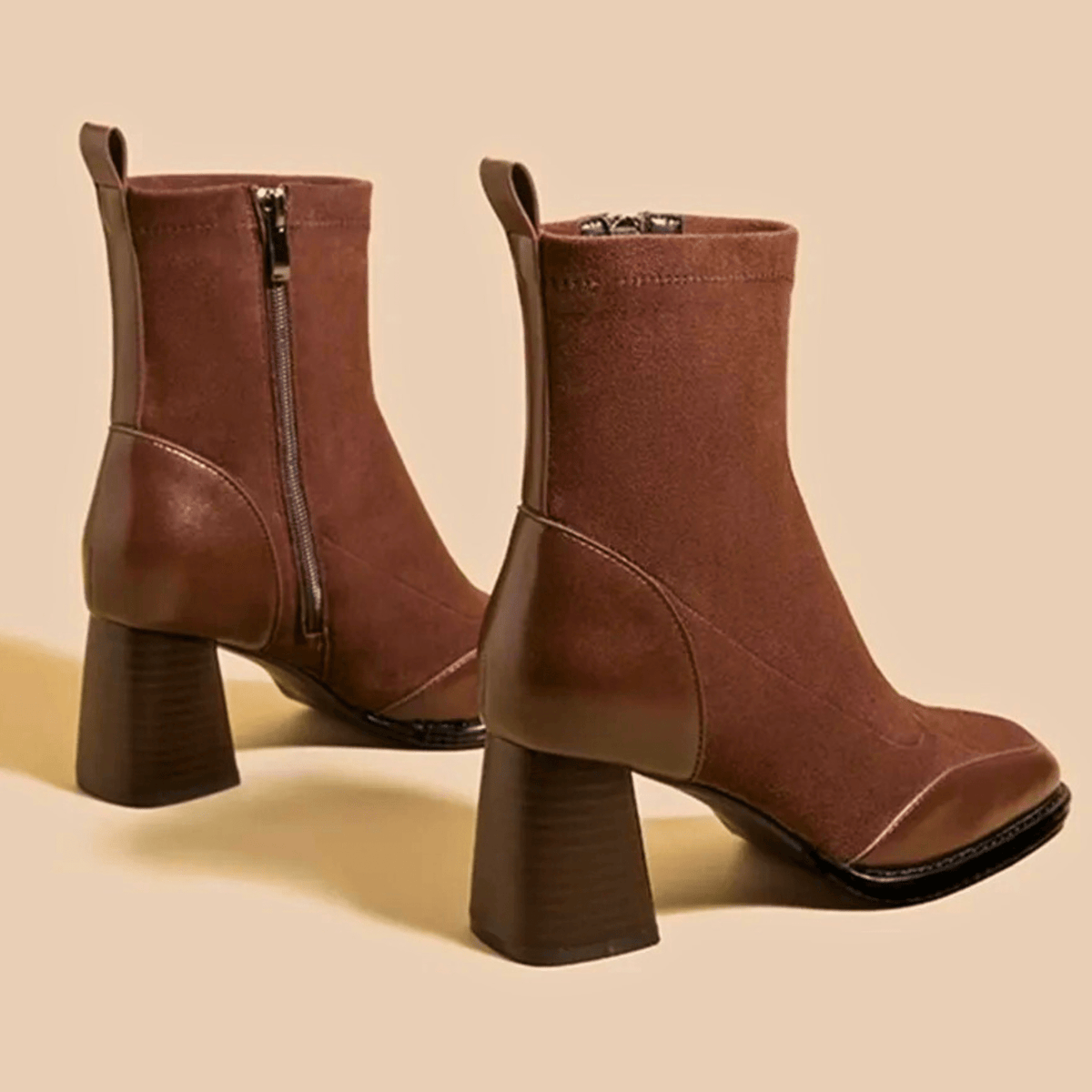 Block Heel Ankle Boots for Women | Side Zip Round Toe Fall & Winter 2026