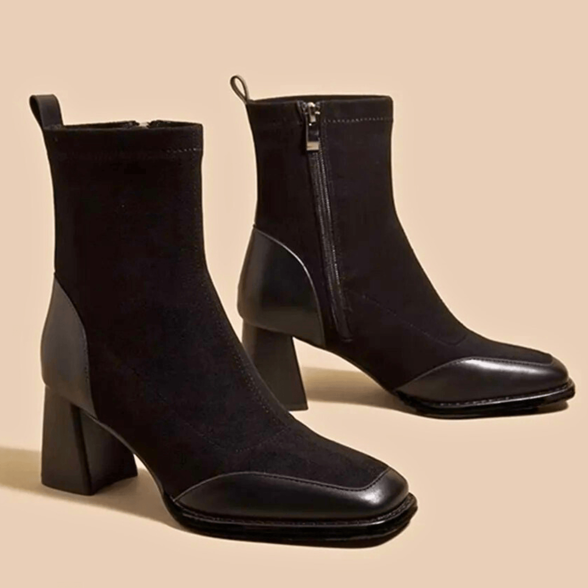 Block Heel Ankle Boots for Women | Side Zip Round Toe Fall & Winter 2026