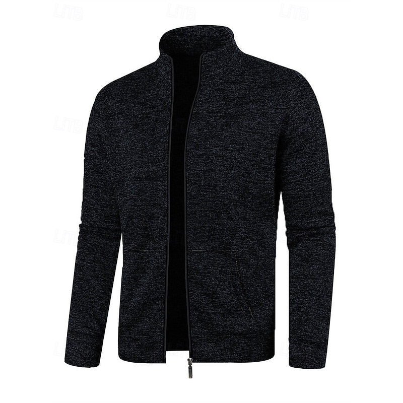 Warm Winter Jacket for Men | Funnel Neck Full Zip Cold Weather Ready