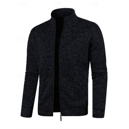 Warm Winter Jacket for Men | Funnel Neck Full Zip Cold Weather Ready