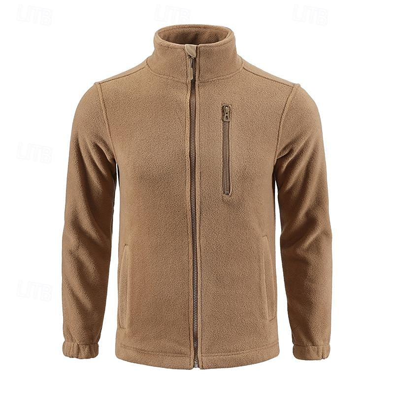 Cosy Winter Jacket for Men | Funnel Neck Full Zip Autumn Layering