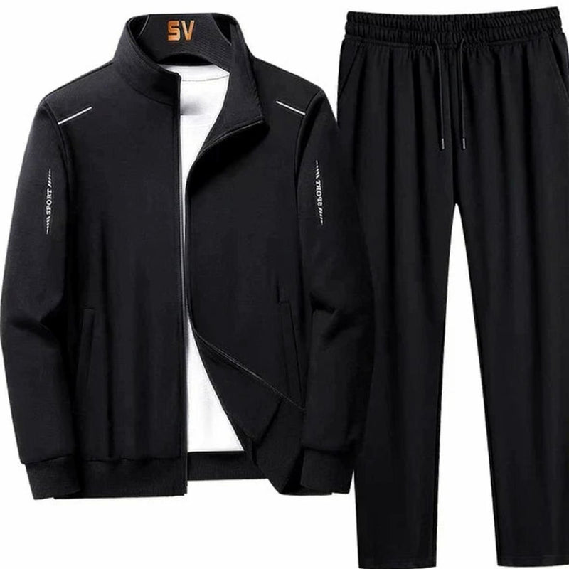 Everyday Two Piece Set for Men | Side Zip Drawstring Warm Winter Layer