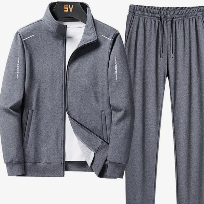 Everyday Two Piece Set for Men | Side Zip Drawstring Warm Winter Layer