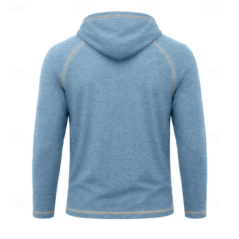 Hooded Hoodie for Men | Drawstring Cold Weather Ready