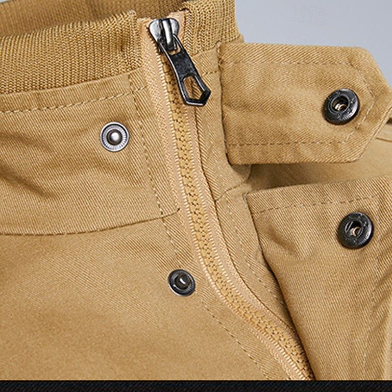 Oversized Winter Jacket for Men | Funnel Neck Full Zip Cold Weather Ready