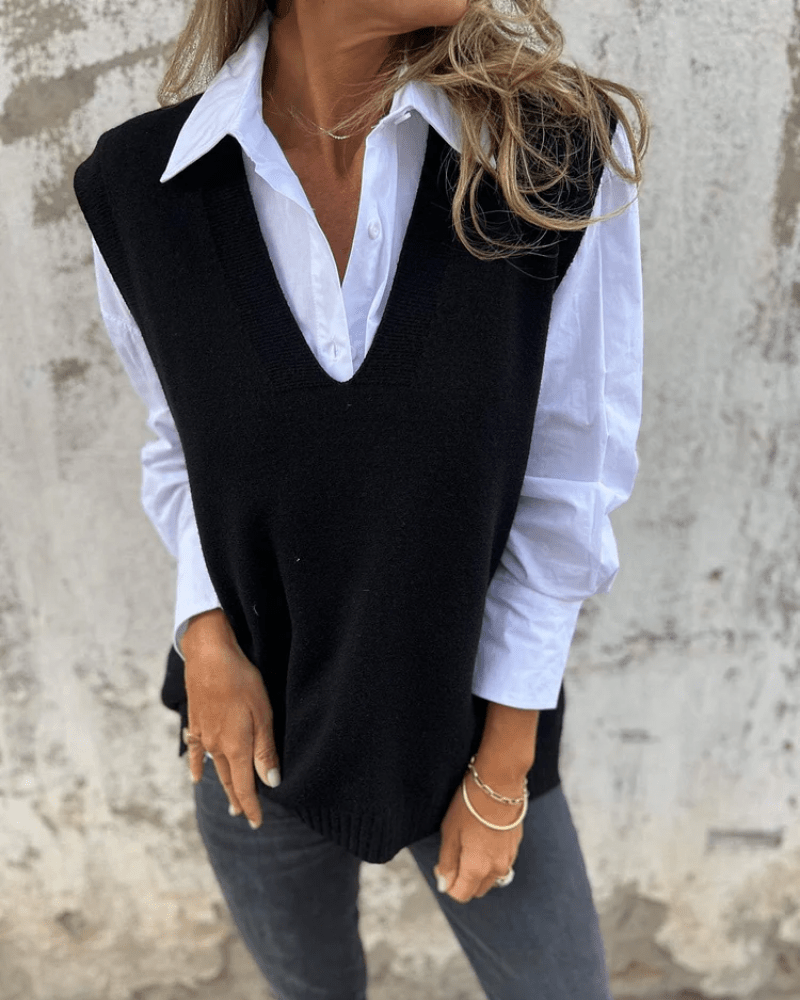 Everyday Puffer Vest for Women | V Neck Cosy Winter Style