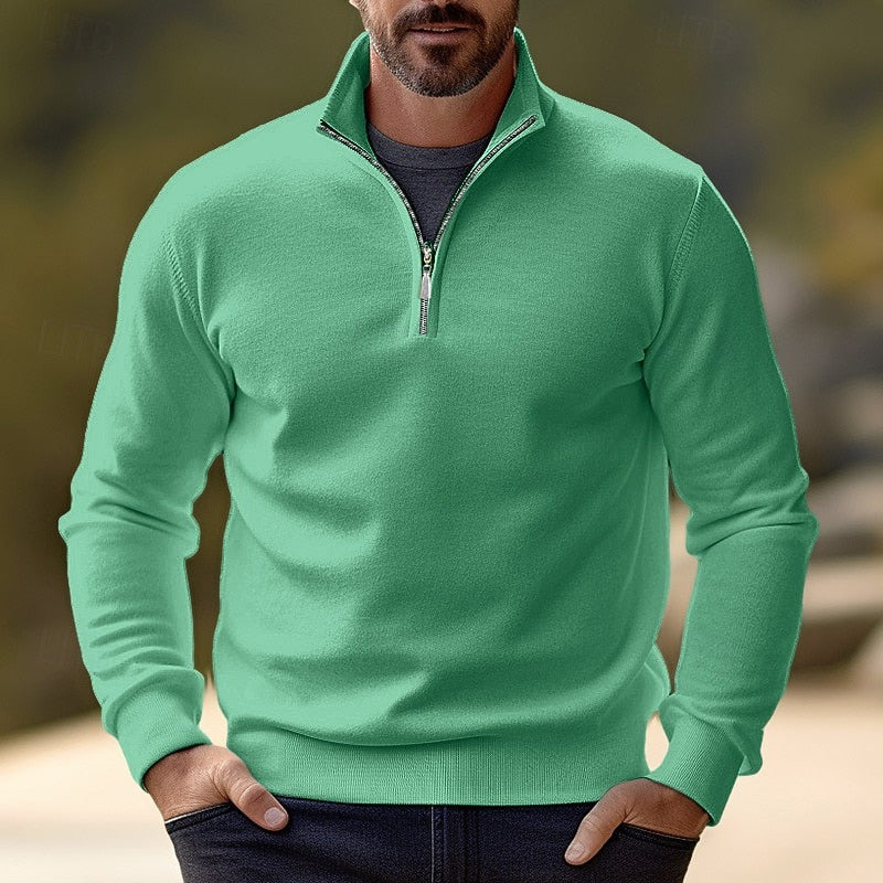 Half Zip Sweater for Women | Ribbed Funnel Neck Fall & Winter 2026